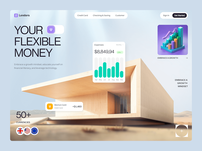 Cover image for Lendora Financial Website Design 