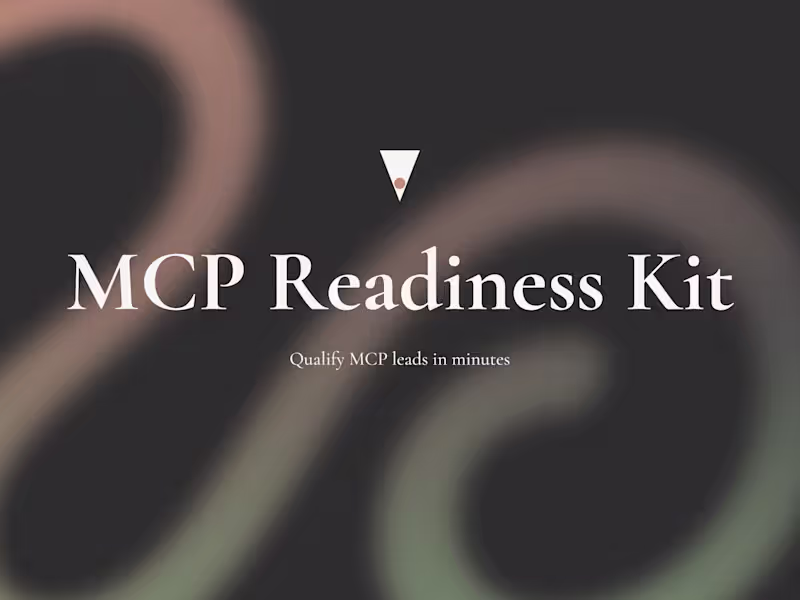 Cover image for 🚢 Just shipped: MCP Readiness
