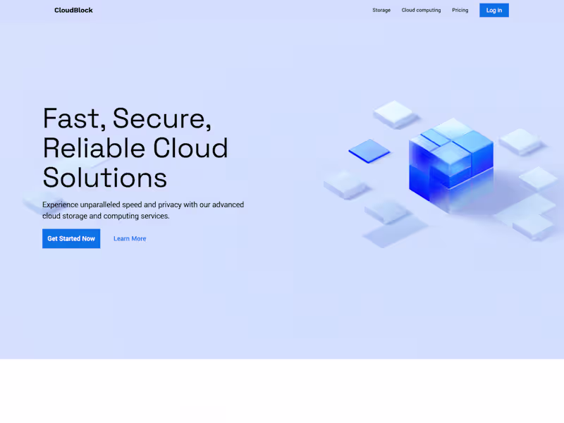 Cover image for CloudBlock Website design and development
