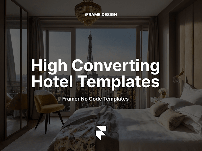 Cover image for High Converting Hotel Templates for framer