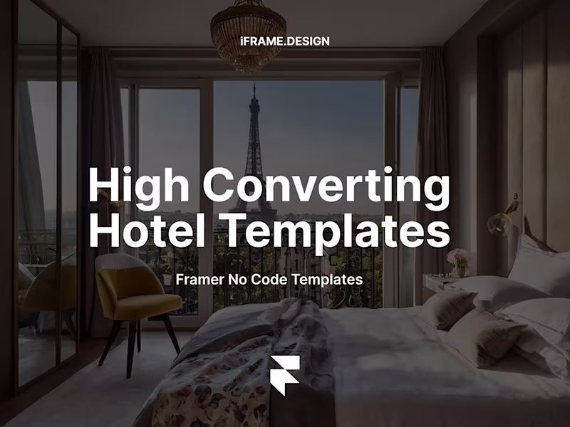 Cover image for High Converting Hotel Templates for framer