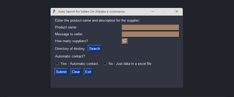 Cover image for Automated Quoting System for Alibaba Sellers
