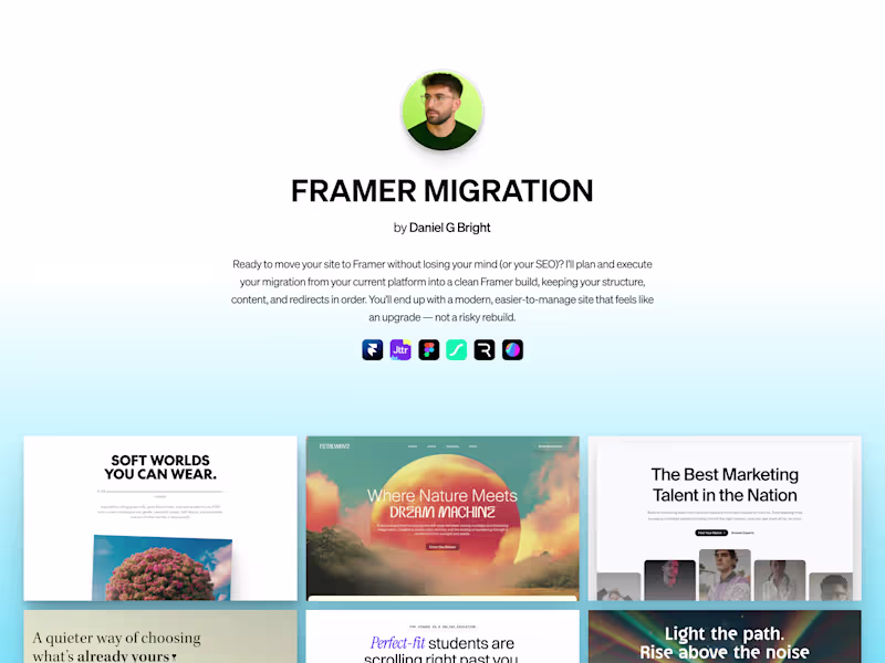 Cover image for Framer – Migration