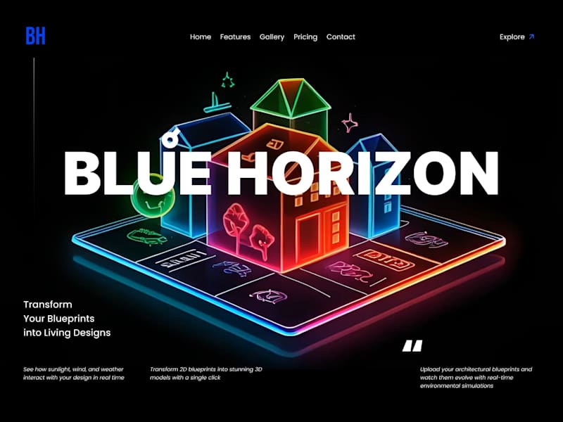 Cover image for Blueprint Horizon: Interactive 3D Architectural Visualization