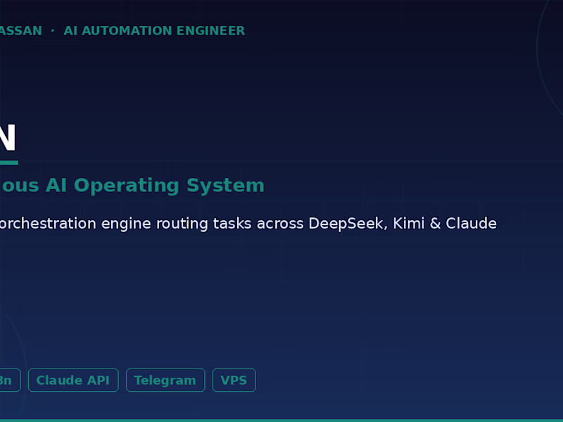 Cover image for AXON — Autonomous AI Operating System