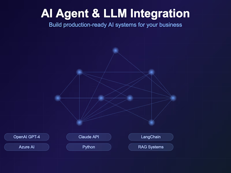 Cover image for Custom AI Agent & LLM Integration