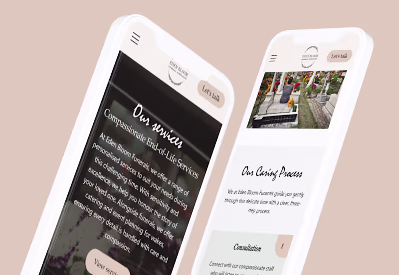 Cover image for Eden Bloom funeral care