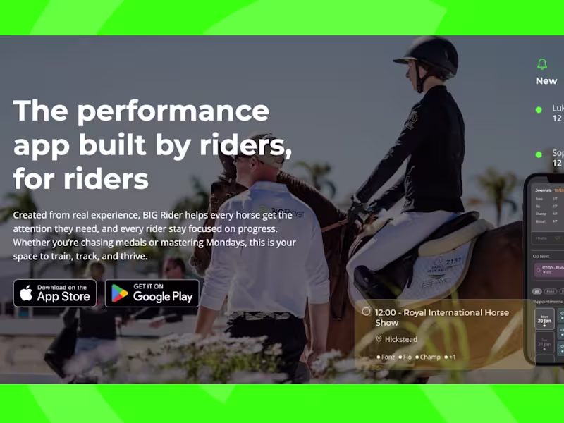 Cover image for BIG Rider – Marketing Website & Brand Experience