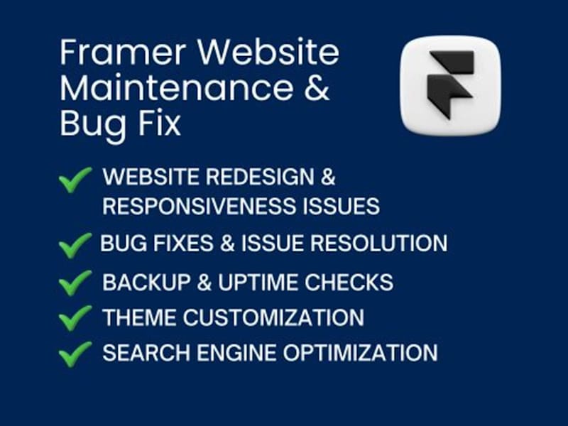Cover image for Framer Website Maintenance & Updates