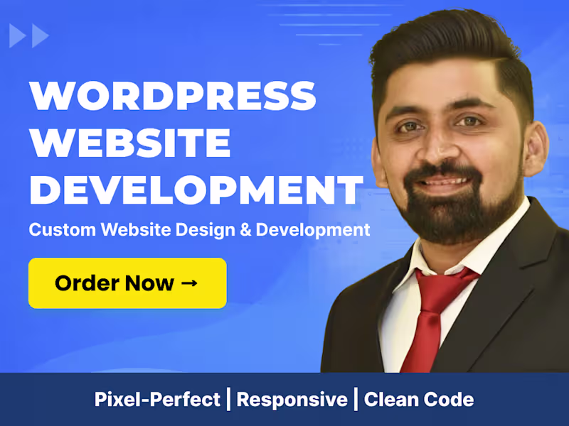 Cover image for custom wordpress website design development elementor experts