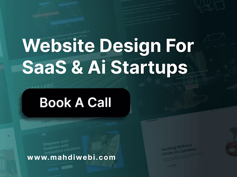 Cover image for Website Design For SaaS and AI Startups