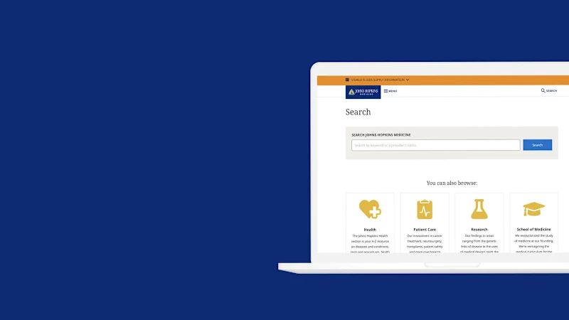 Cover image for Johns Hopkins Website Optimization