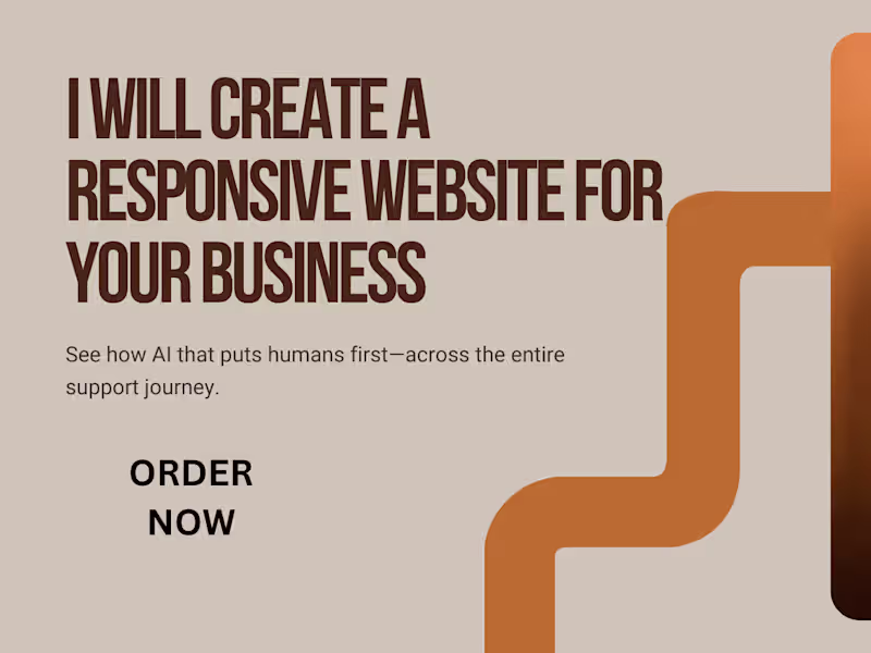 Cover image for I will create a responsive website for your business