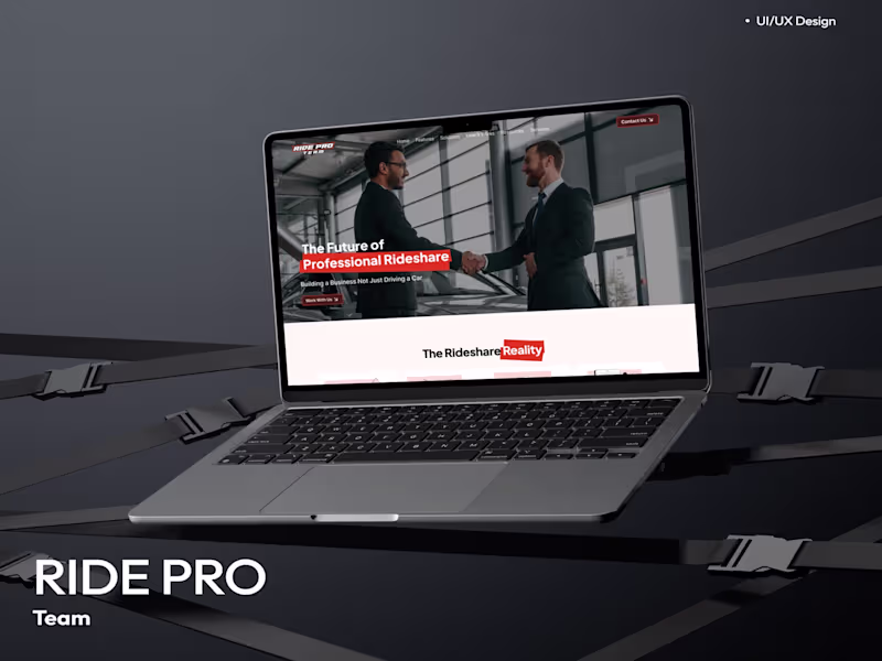 Cover image for Ride Pro - Framer Website Design