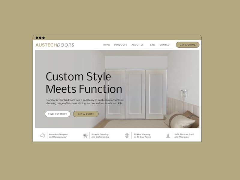 Cover image for Website Transformation for Austech Doors