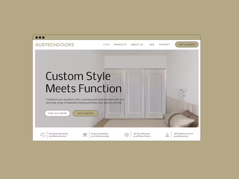 Cover image for Website Transformation for Austech Doors