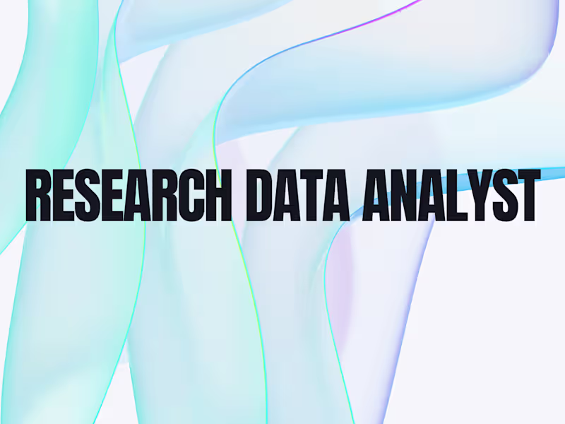 Cover image for I will do Data Analysis for Research Projects