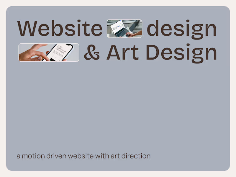Cover image for Web Design with Strategy, Motion & Copy Writing