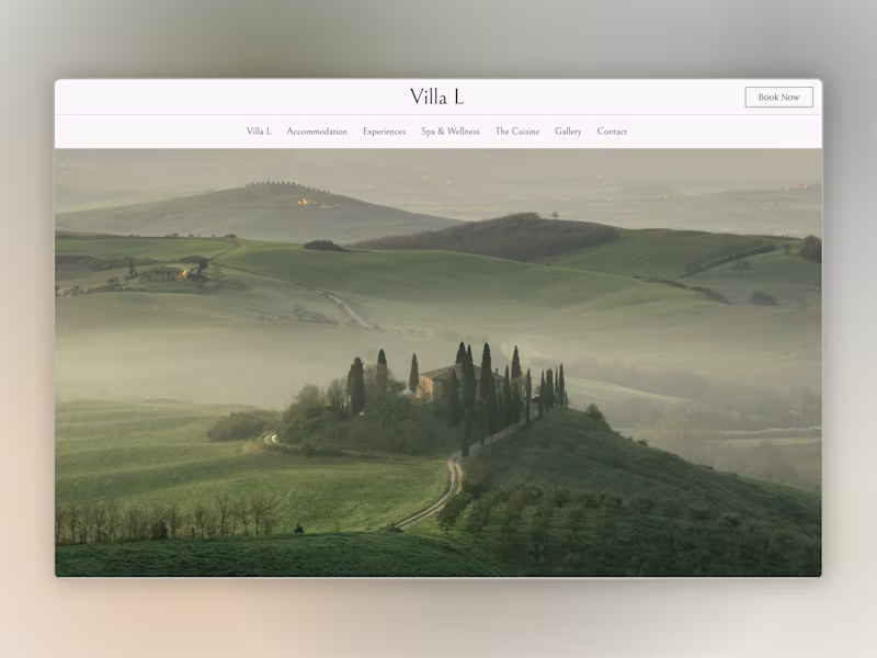 Cover image for Villa L: Luxury Hotel Framer Template Development