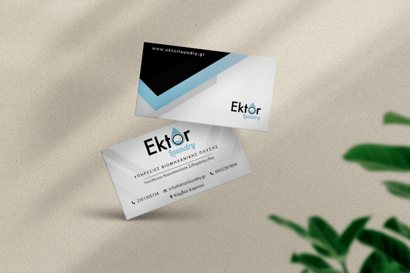 Cover image for Laundry company's business cards
