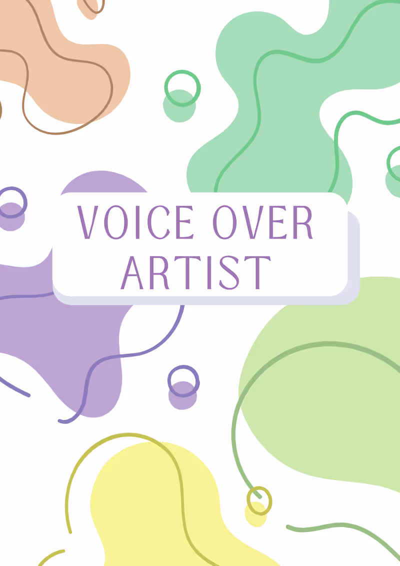 Cover image for Voice Over Artist