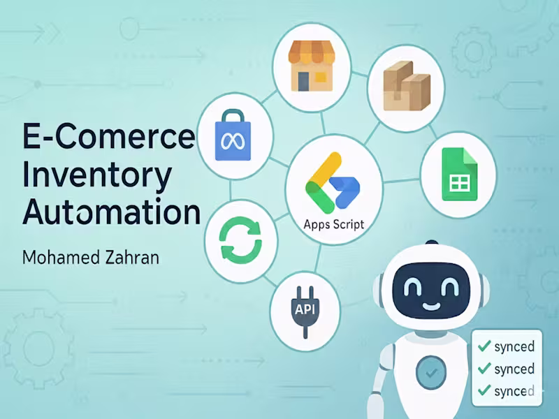 Cover image for Smart Inventory Automation | Google Sheets + Apps Script + APIs