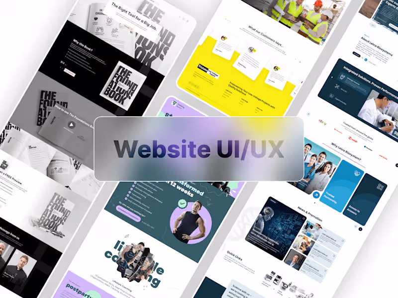 Cover image for I will design professional user-centric UI/UX for your website