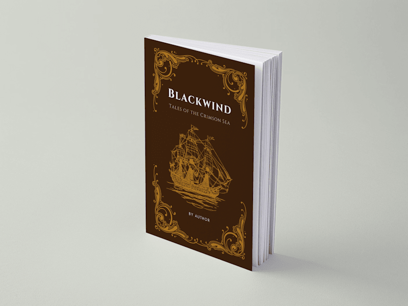 Cover image for Retro Pirate Book Cover Design