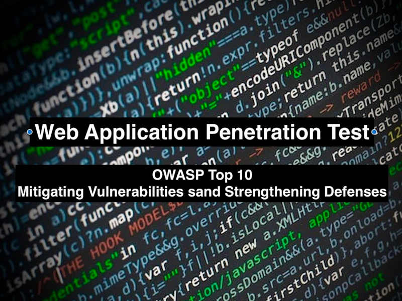 Cover image for Web App Penetration Test (OWASP TOP 10) with a report.