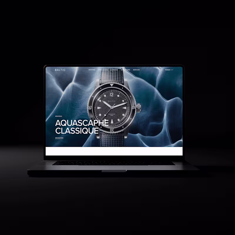 Cover image for Webdesign and art direction for Baltic Watches website