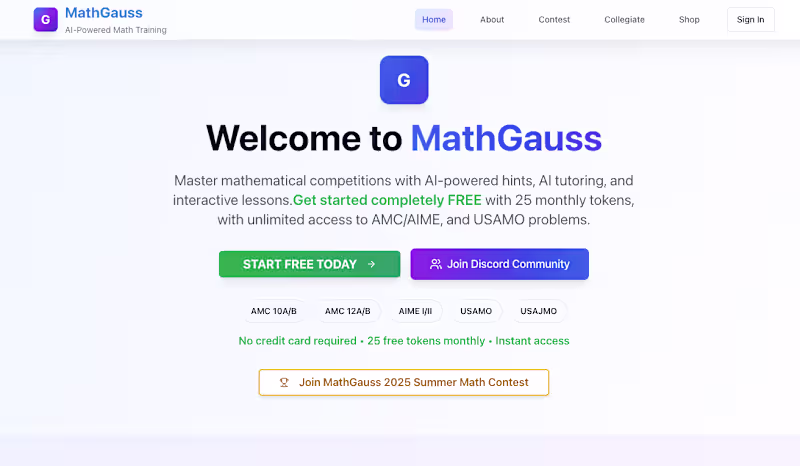 Cover image for Replit-Built AI Training Platform for AMC/AIME