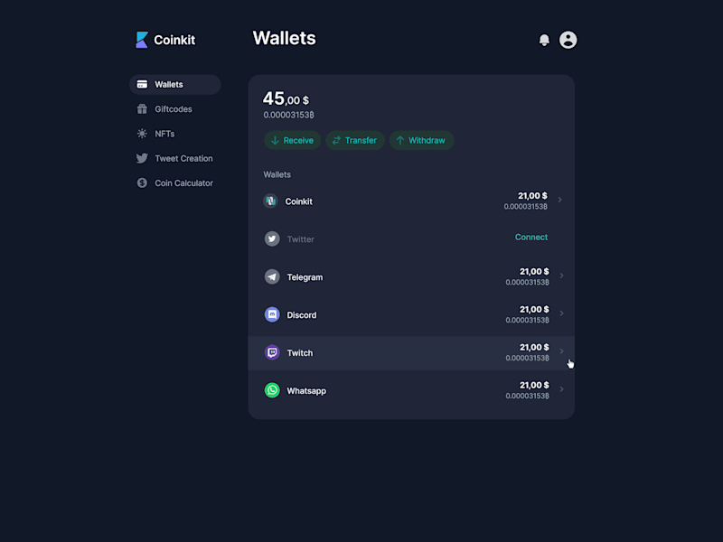 Cover image for Non-custodial Webwallet with NFT integration