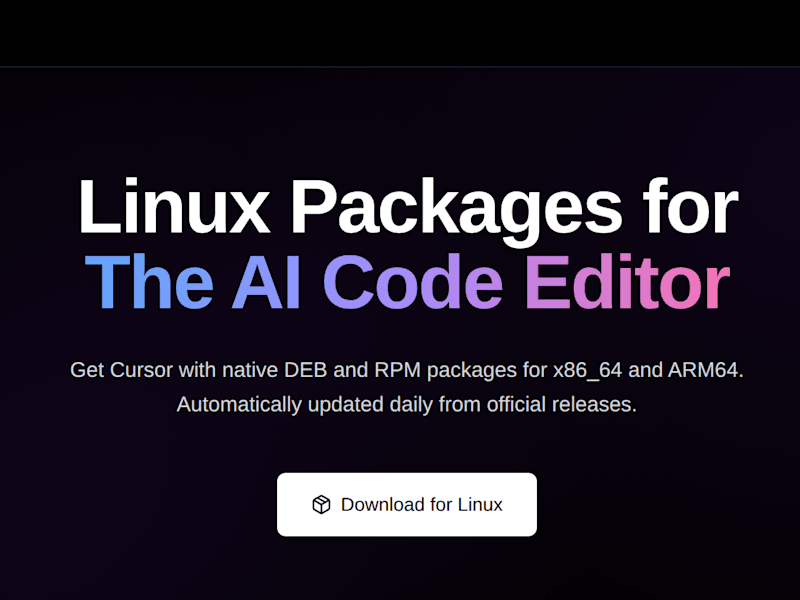 Cover image for Cursor Linux Packages