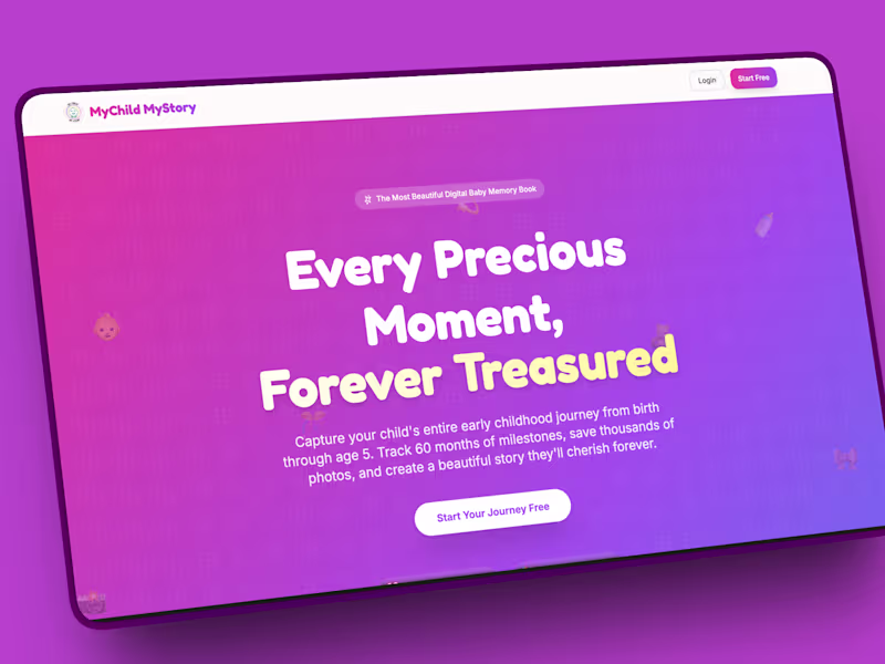 Cover image for MyChildMyStory.com Platform in Lovable