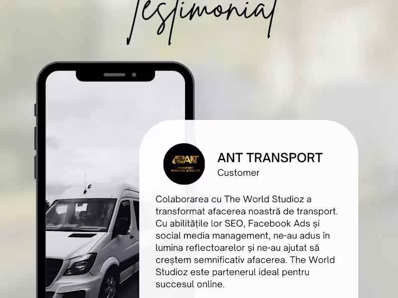 Cover image for ��🚌TESTIMONIAL ANT Tranport- Logistic