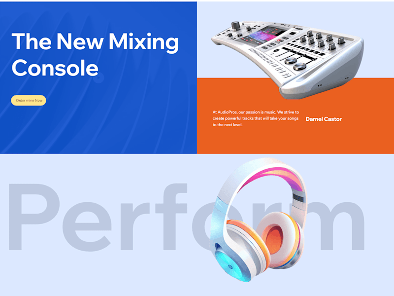 Cover image for Wix Music Product website