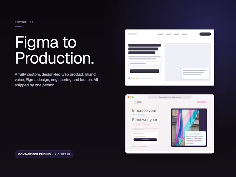 Cover image for Design-led Website · Figma to Production