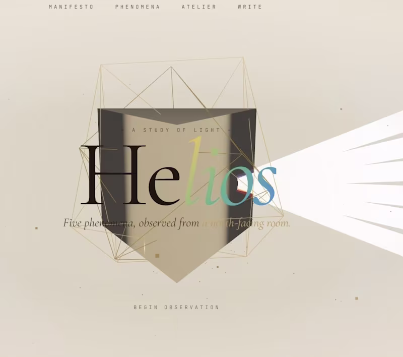 Cover image for HELIOS — A Study of