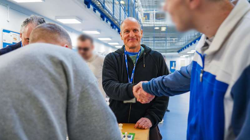 Cover image for Woody Harrelson's Prison Chess Club Visit