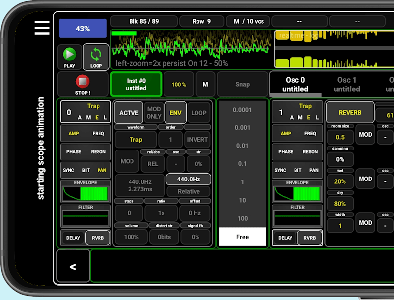 Cover image for Oscalate - Real-time Synthesizer & Sequencer for Android