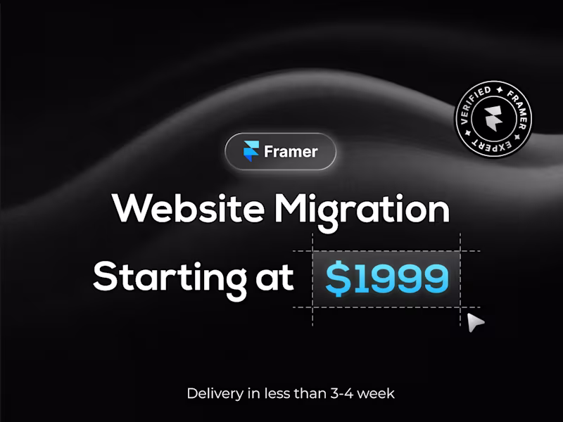 Cover image for  Framer Migration