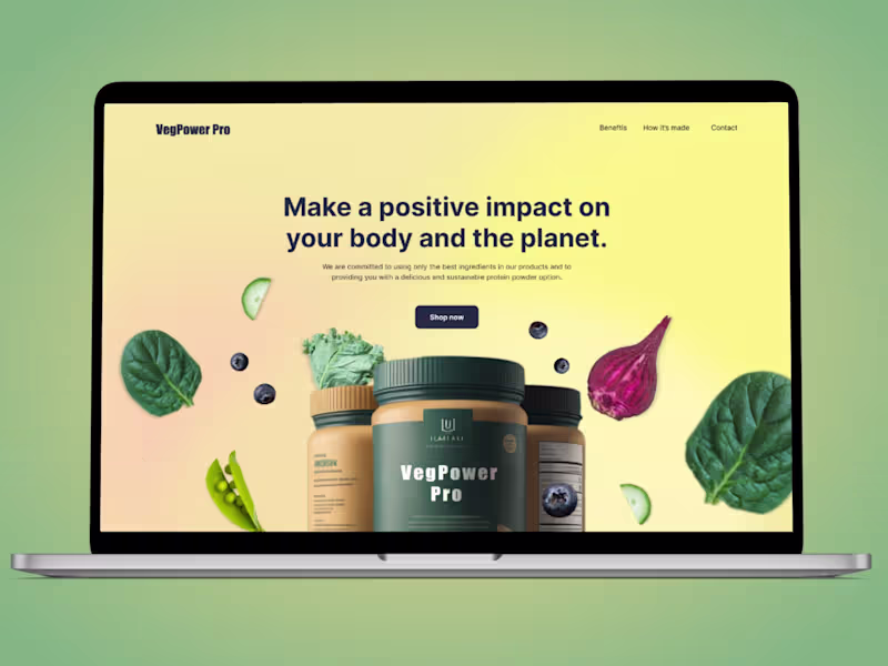 Cover image for VegPower Pro | Web Design