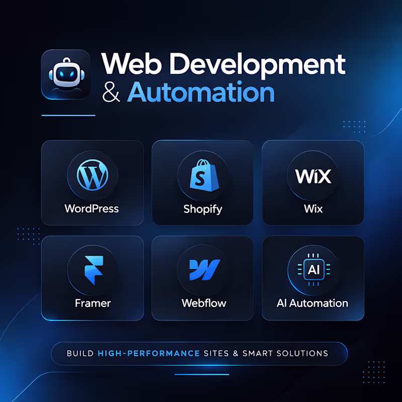 Cover image for Web Development & Automation 🙂 I help startups and business...