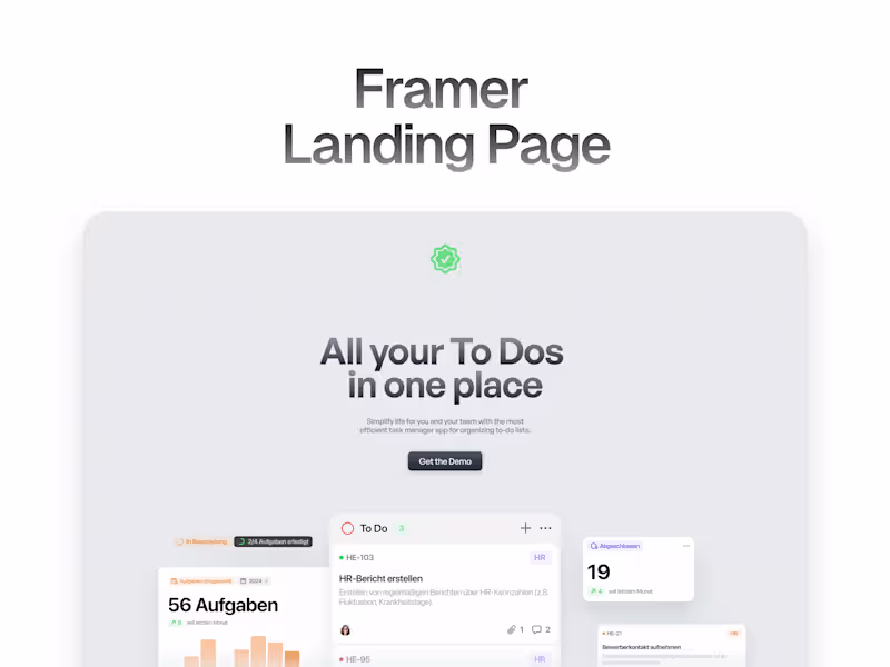 Cover image for Framer Landing Page Design & Development