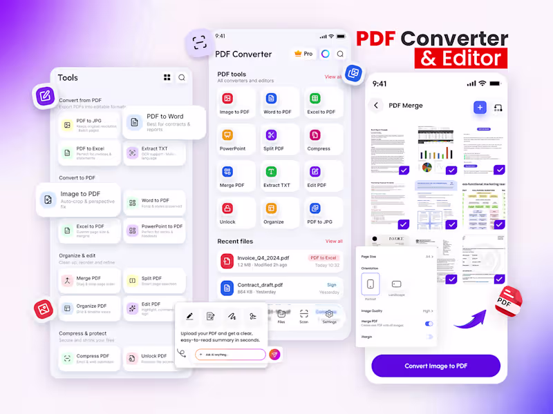 Cover image for PDF Converter, Editor & Generator App Development