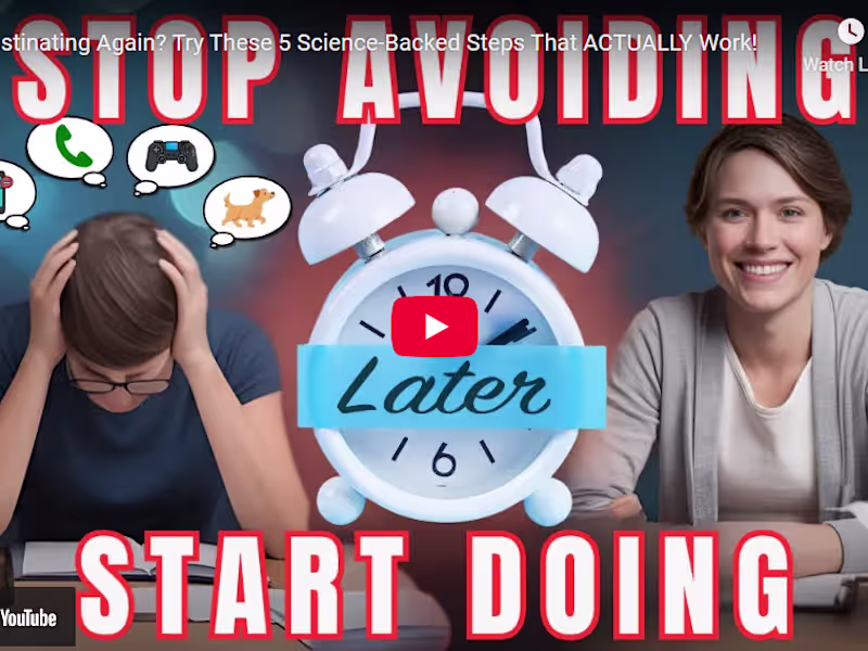 Cover image for A Self-Help Video on the Topic of Procrastination
