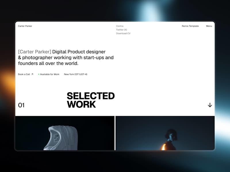 Cover image for Draftline - Framer Creator Portfolio Template