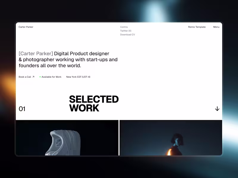 Cover image for Draftline - Framer Creator Portfolio Template
