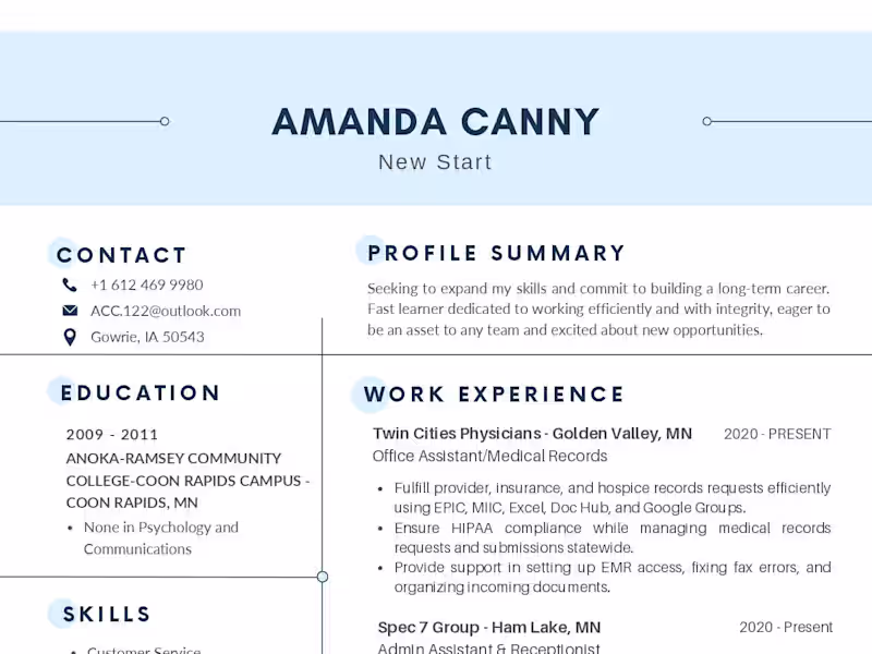 Cover image for ATS ORIENTED RESUME