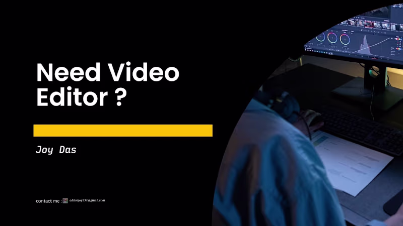 Cover image for I Make Pro Video Editing , Colour Gradding , Motion Grapics